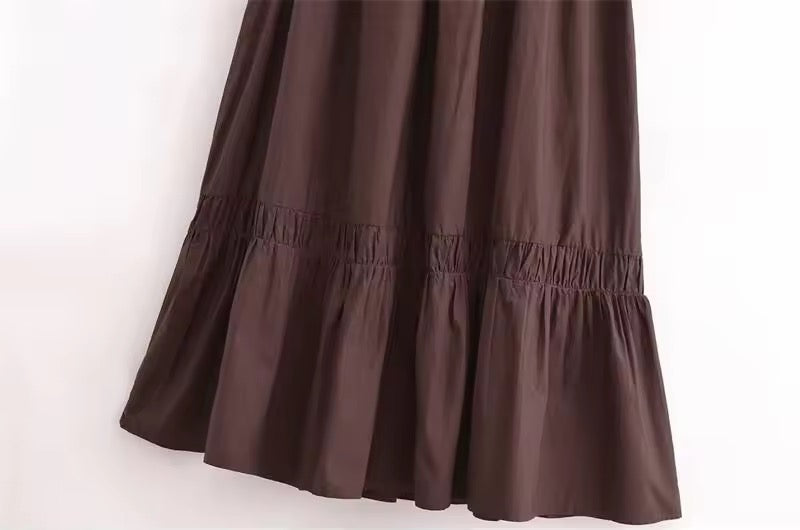 ROBE MI-LONGUE À FLEUR