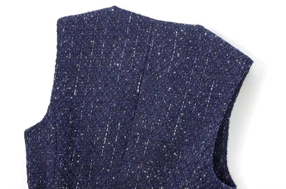 GILET SANS MANCHES EN DENIM