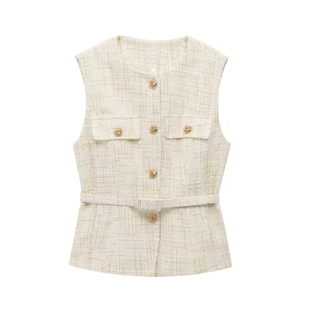 GILET SANS MANCHES EN DENIM