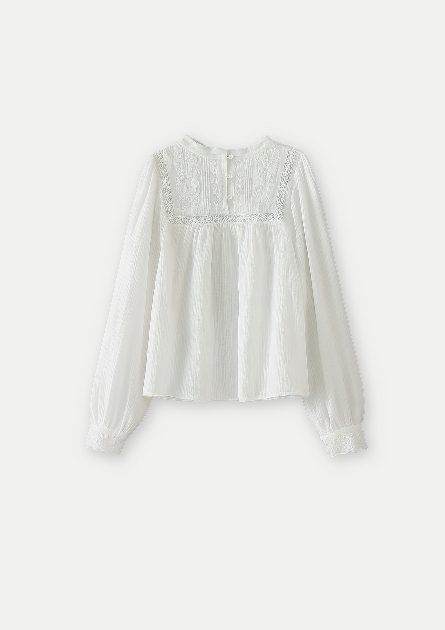 BLUSA IN PIZZO RICAMATO