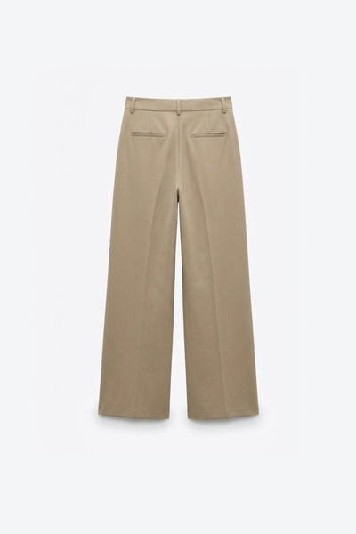 PANTALON DROIT À PINCES
