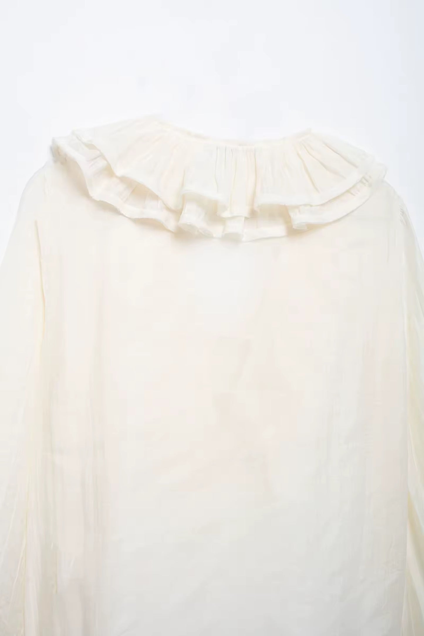 CHEMISE MOUSSELINE À VOLANTS