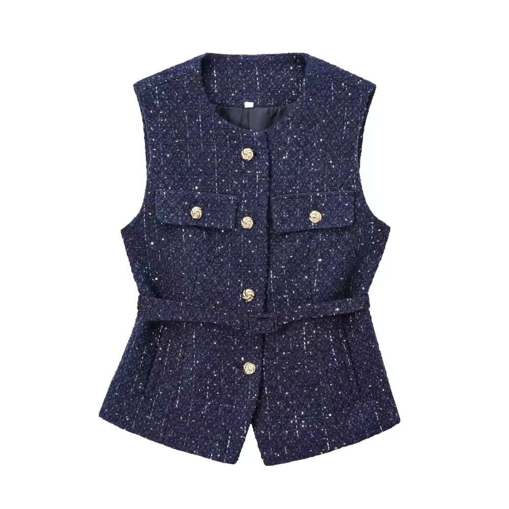 GILET SANS MANCHES EN DENIM