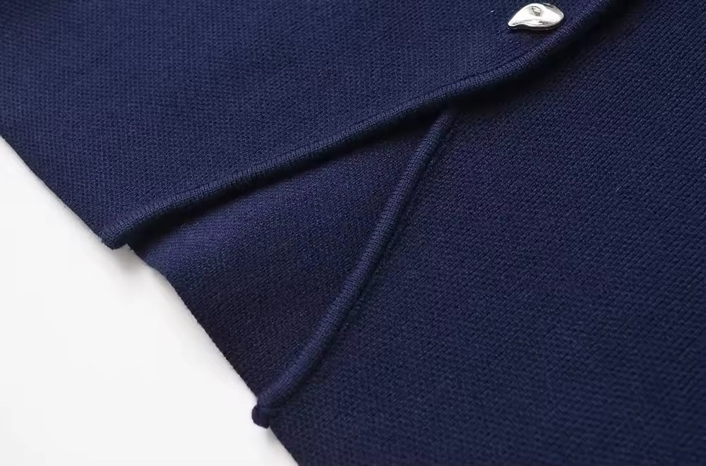 GILET IN MAGLIA CON SCOLLO A V
