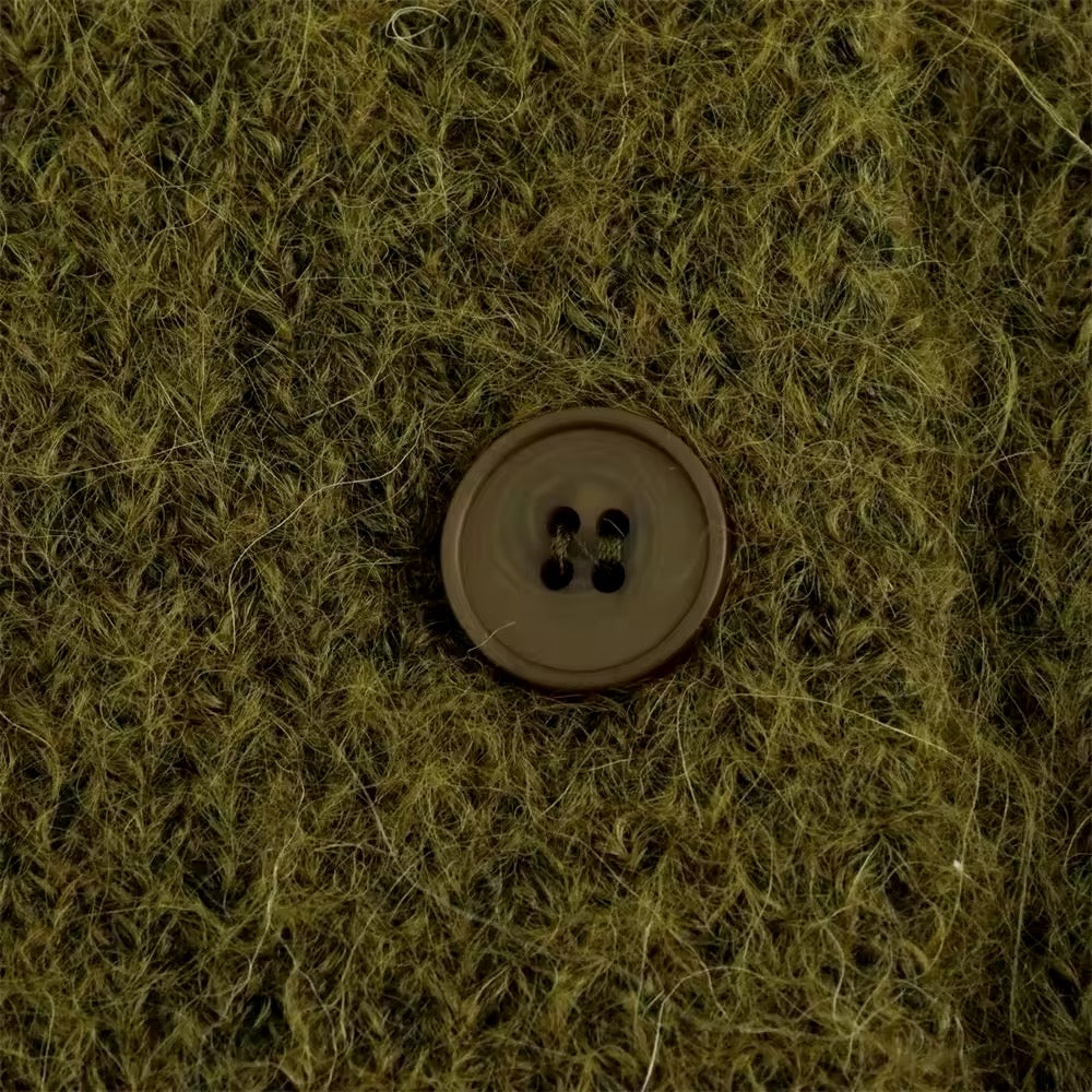 VESTE EN MAILLE ÉPAISSE À DOUBLE BOUTONNAGE