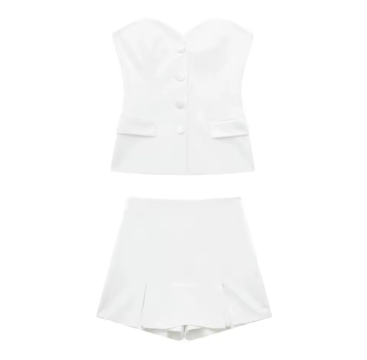 ENSEMBLE BUSTIER À BOUTONS