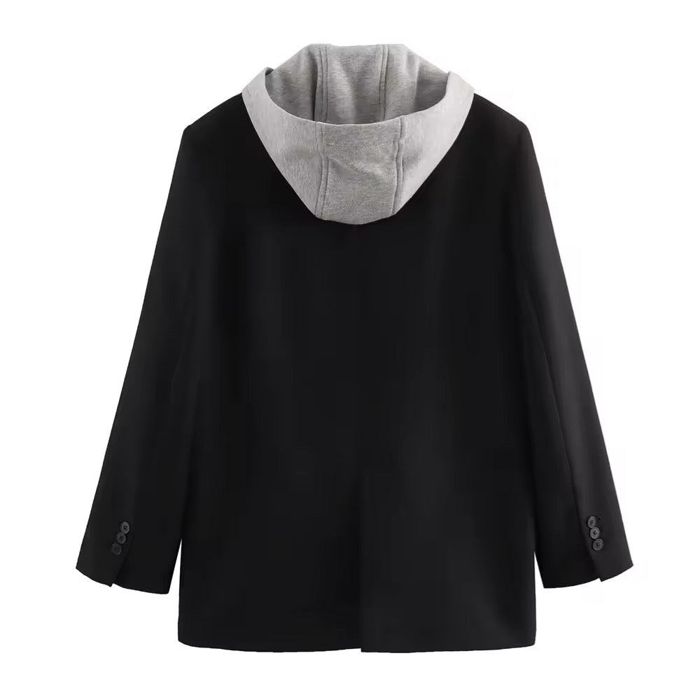 BLAZER CON CAPPUCCIO E ZIP