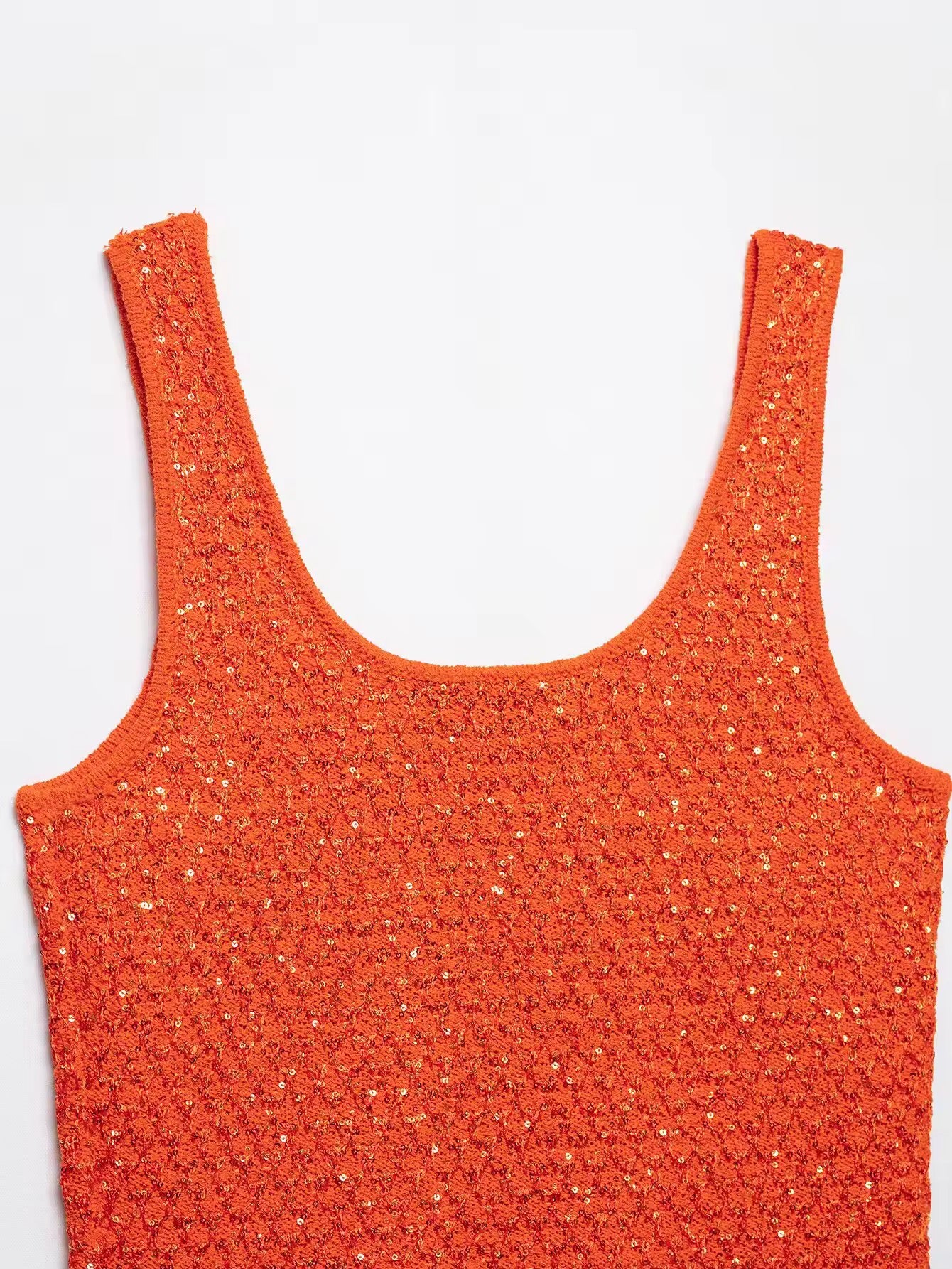 TOP EN MAILLE À SEQUINS