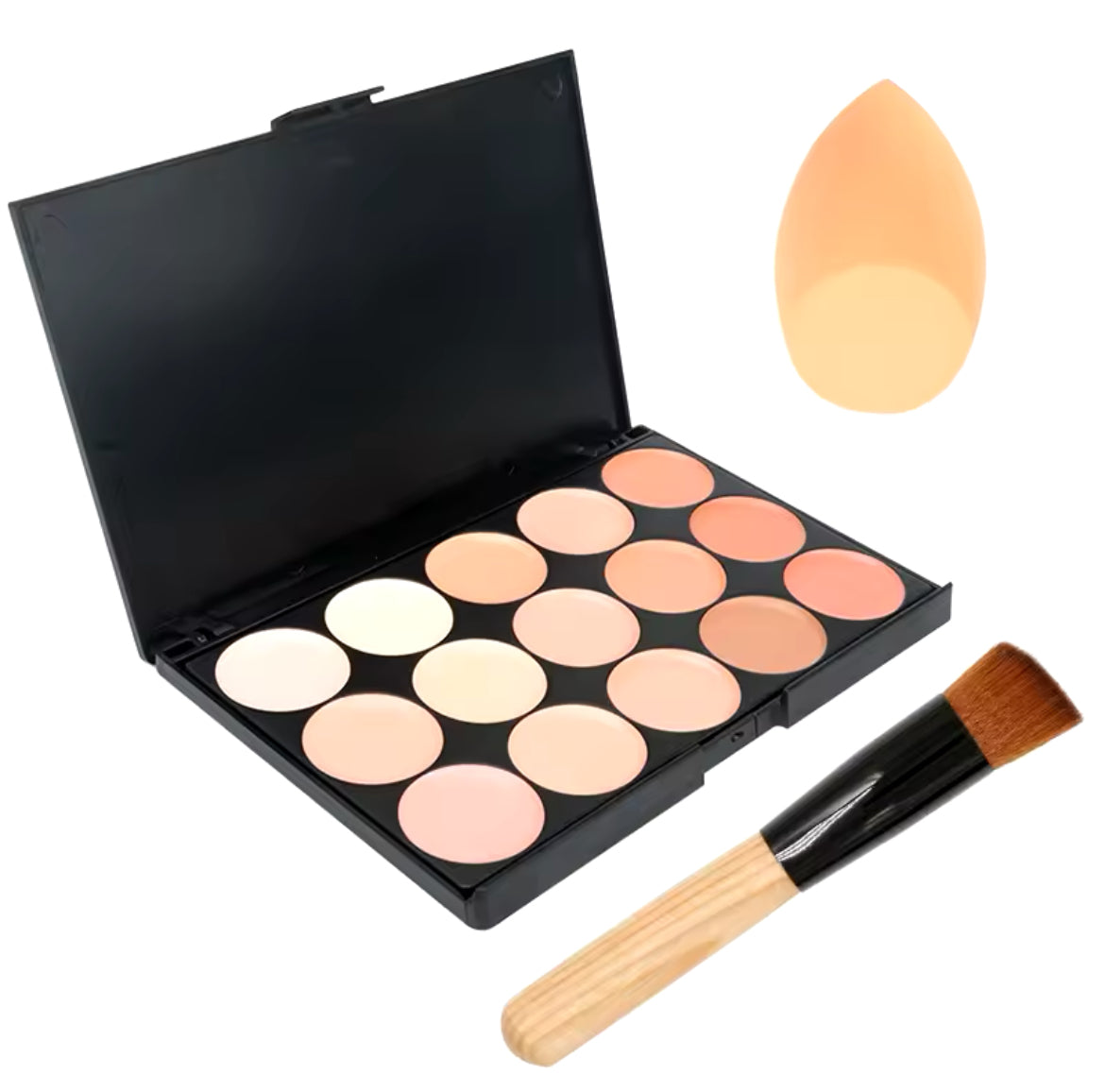 15-color face concealer palette