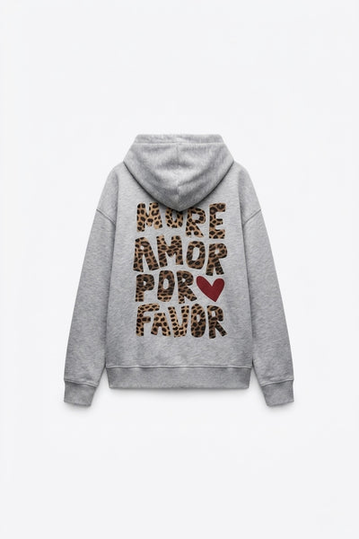 HOODIE IMPRIMÉ LÉOPARD
