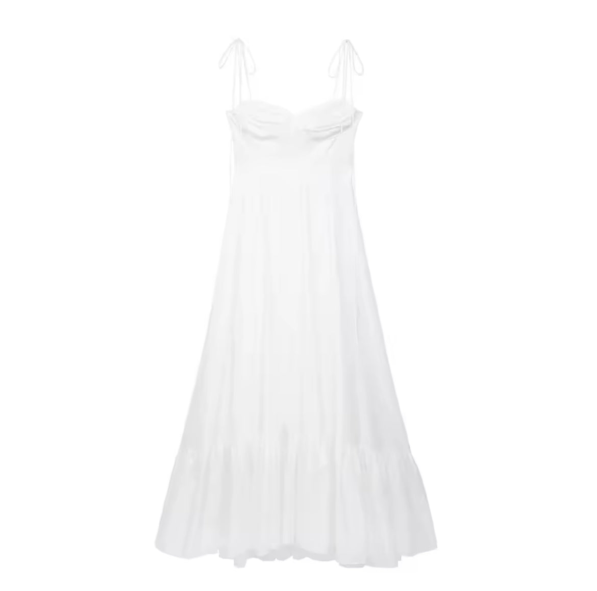 ROBE MI-LONGUE À BRETELLES