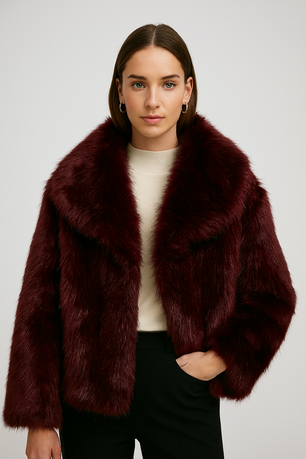 VESTE EFFET FOURRURE