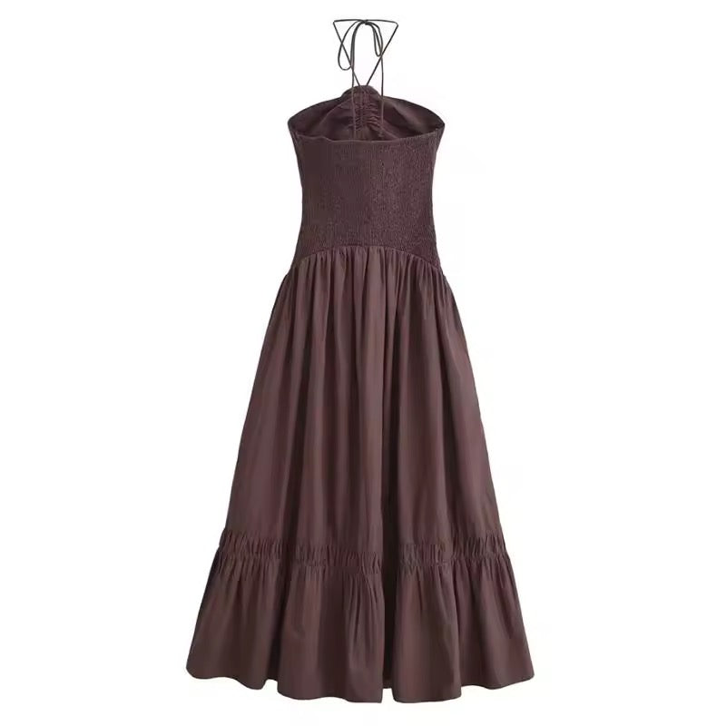 ROBE MI-LONGUE À FLEUR