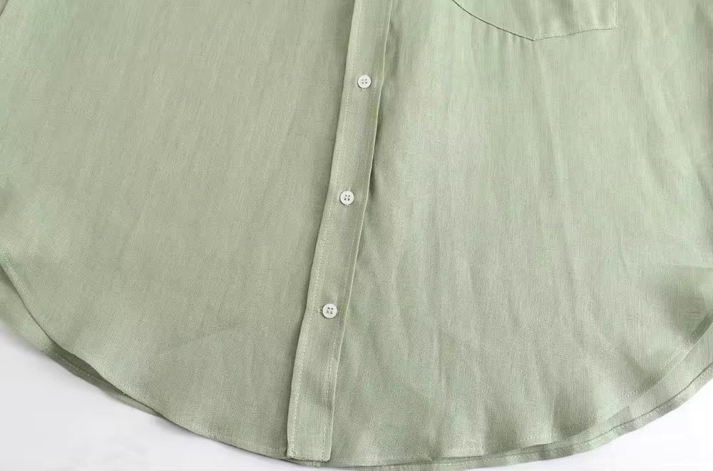 CHEMISE EFFET LIN