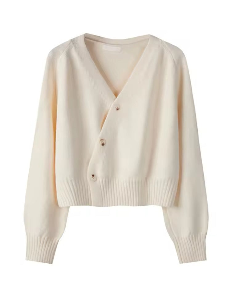 GILET IN MAGLIA CON SCOLLO A V