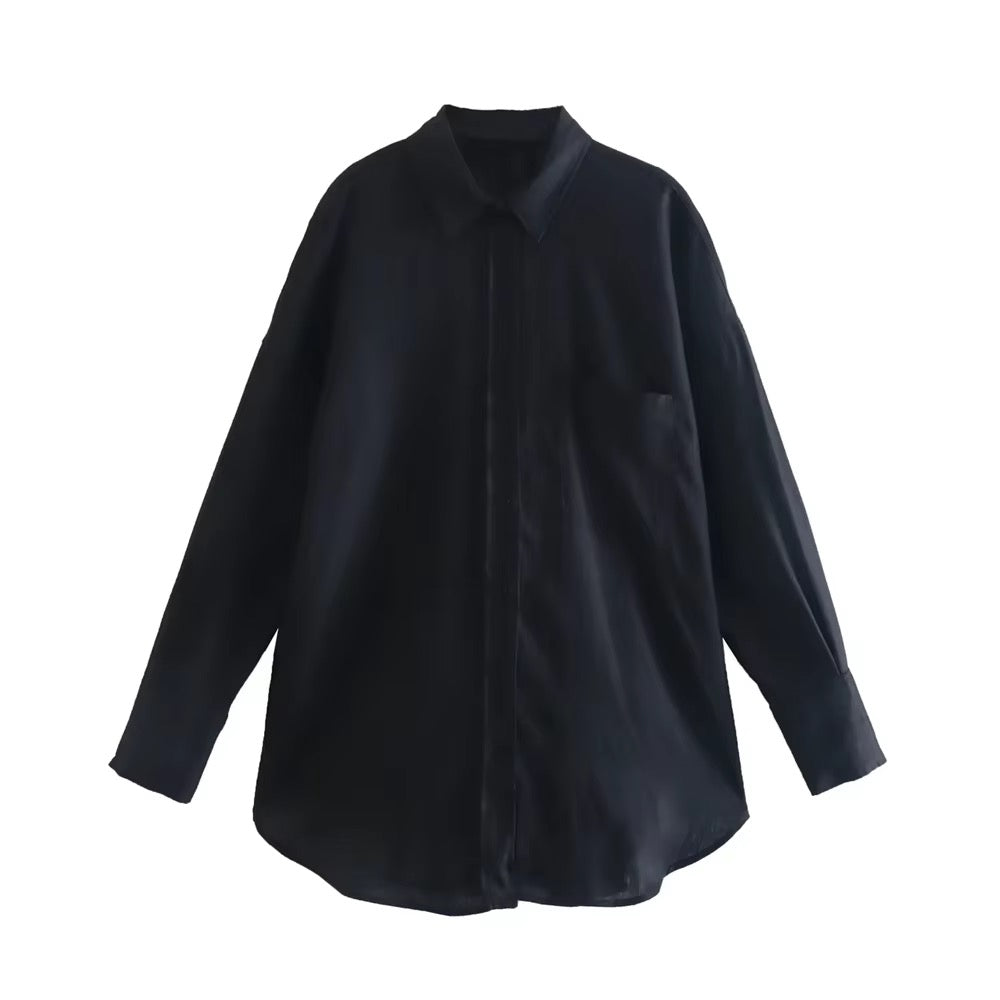 CAMICIA EFFETTO LINO