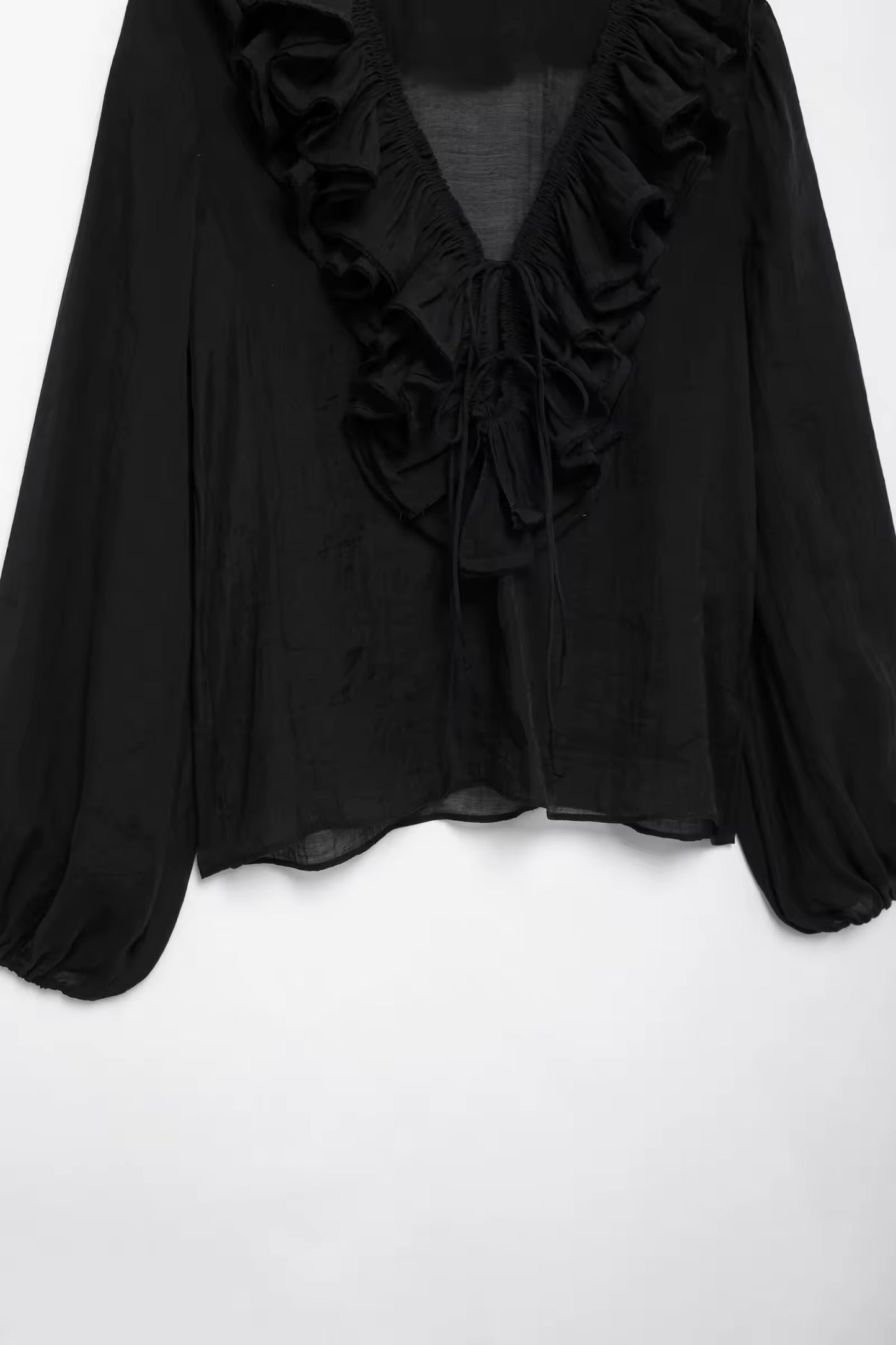 CHEMISE MOUSSELINE À VOLANTS