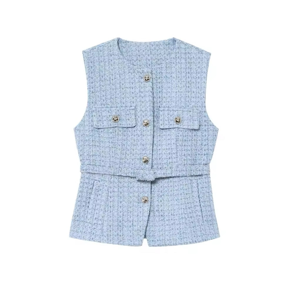 GILET SANS MANCHES EN DENIM
