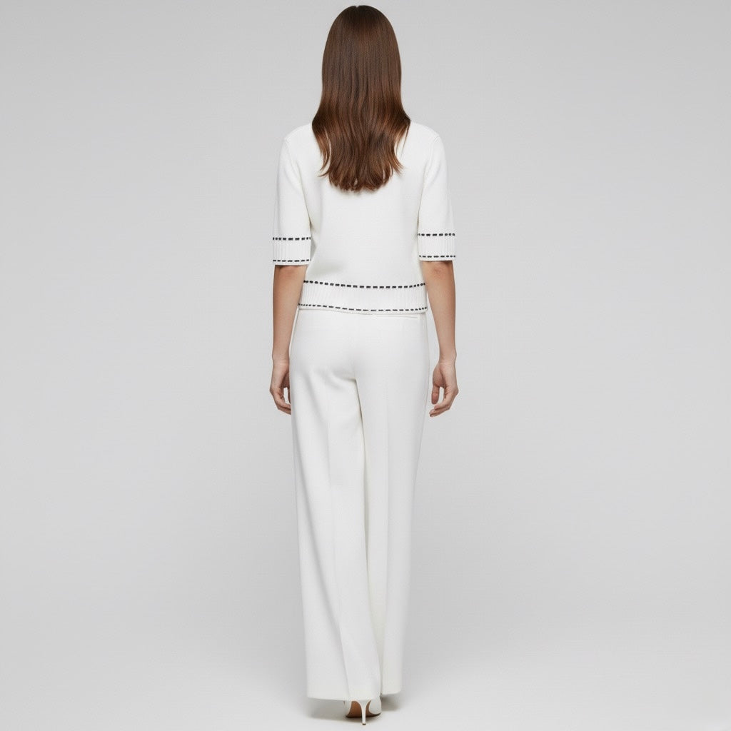 GILET COURT À BOUTONS FACETÉS