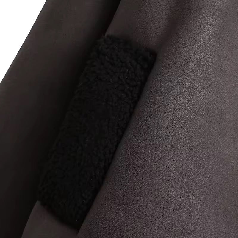 Giacca in pelle PU vintage • Donna