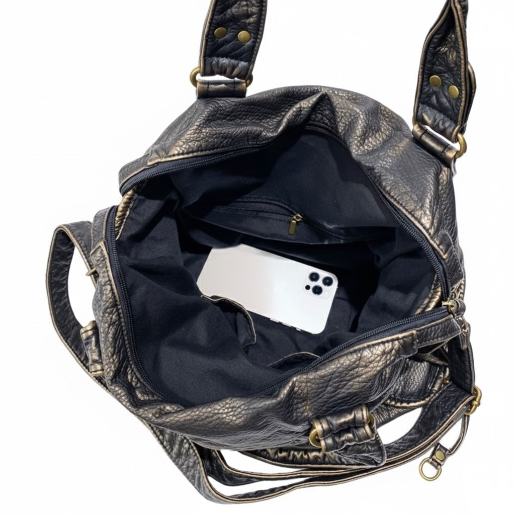 BORSA A MANO IN PELLE PU