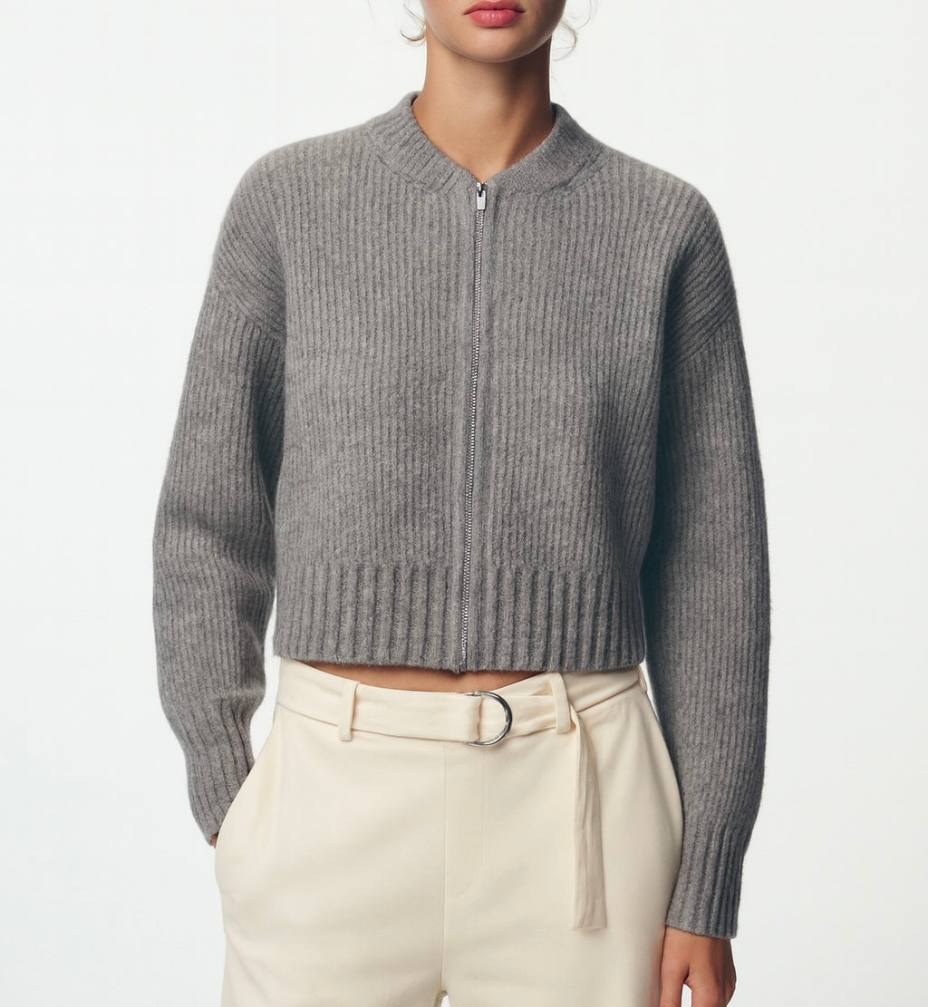 VESTE À COL ROND