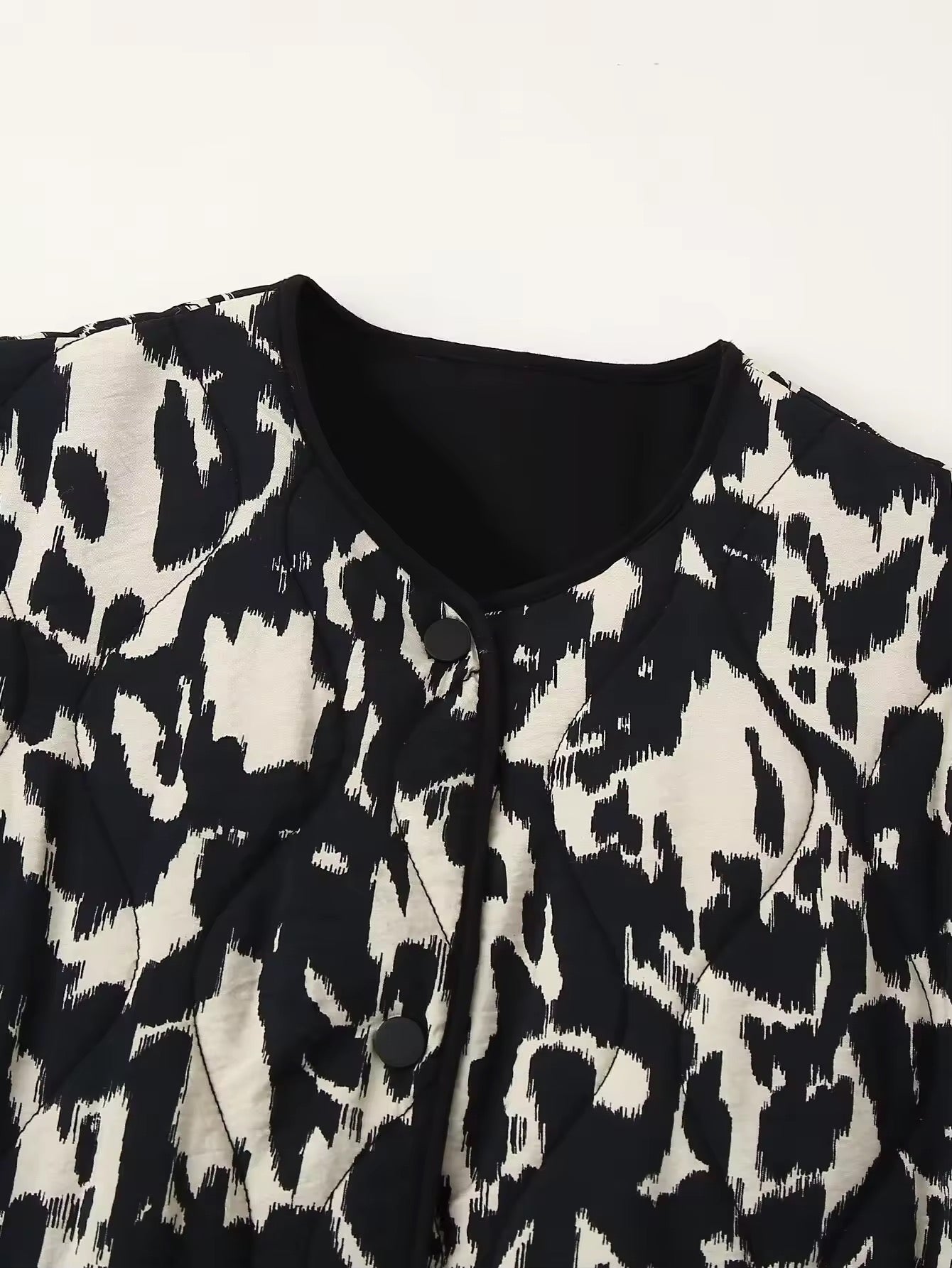 BLOUSON MATELASSÉ IMPRIMÉ IKAT
