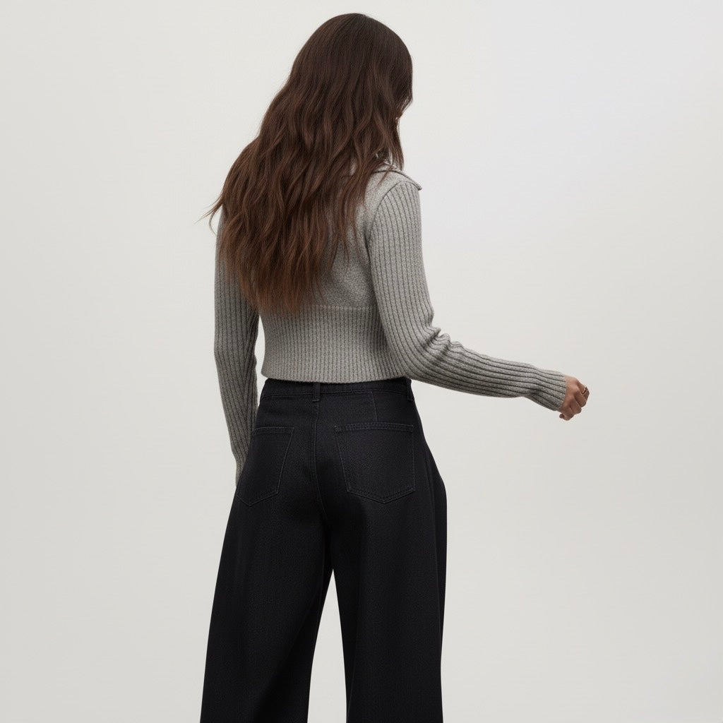 CARDIGAN ZIPPÉ TEXTURÉ