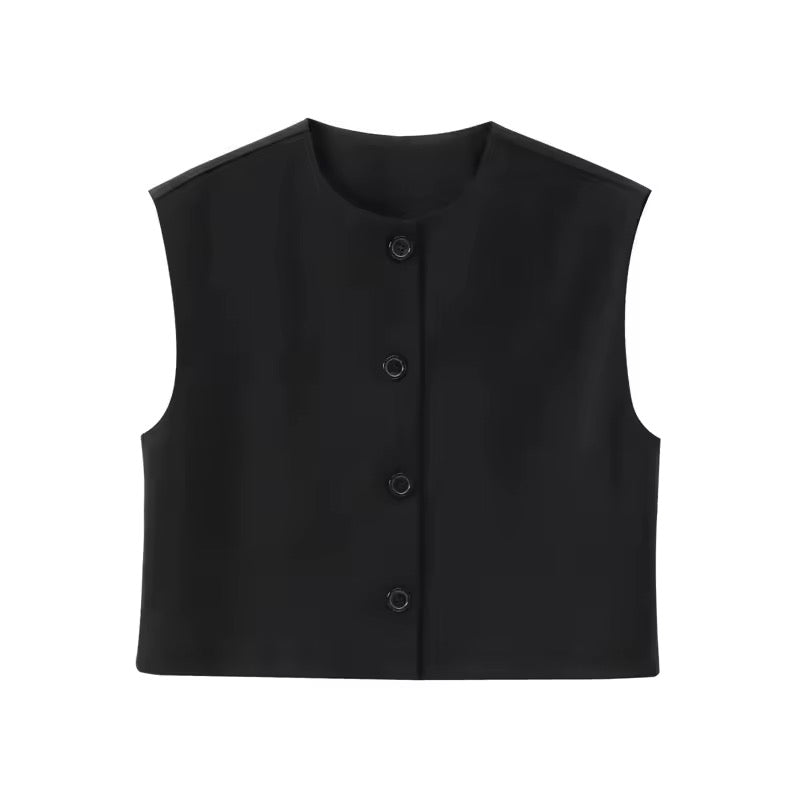 GILET COURT SANS MANCHES