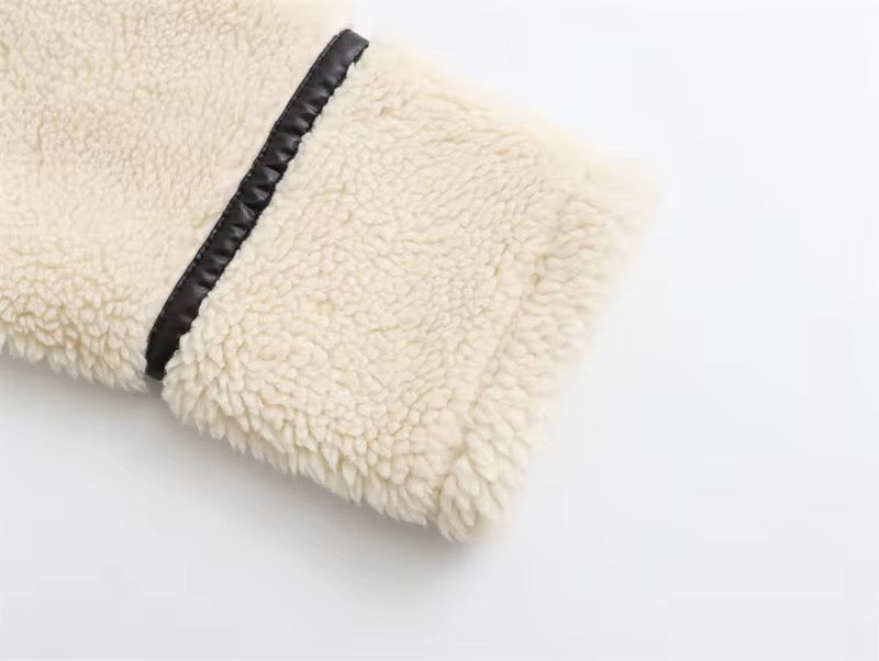 GIACCA EFFETTO LANA CON COLLO A REVERS