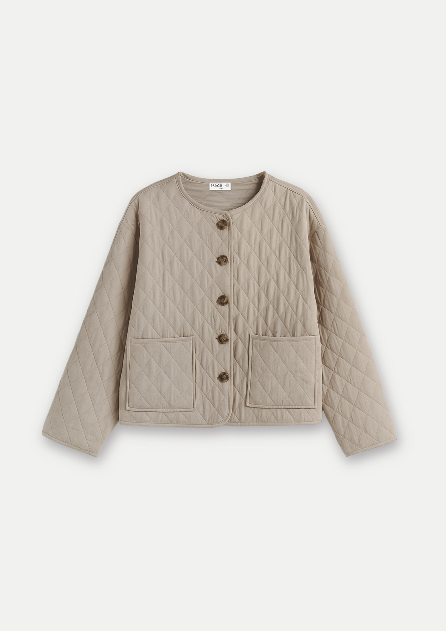 VESTE REMBOURRÉE EFFET LIN