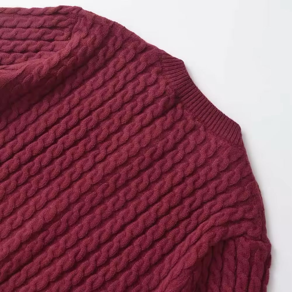 CARDIGAN EN MAILLE TORSADÉE