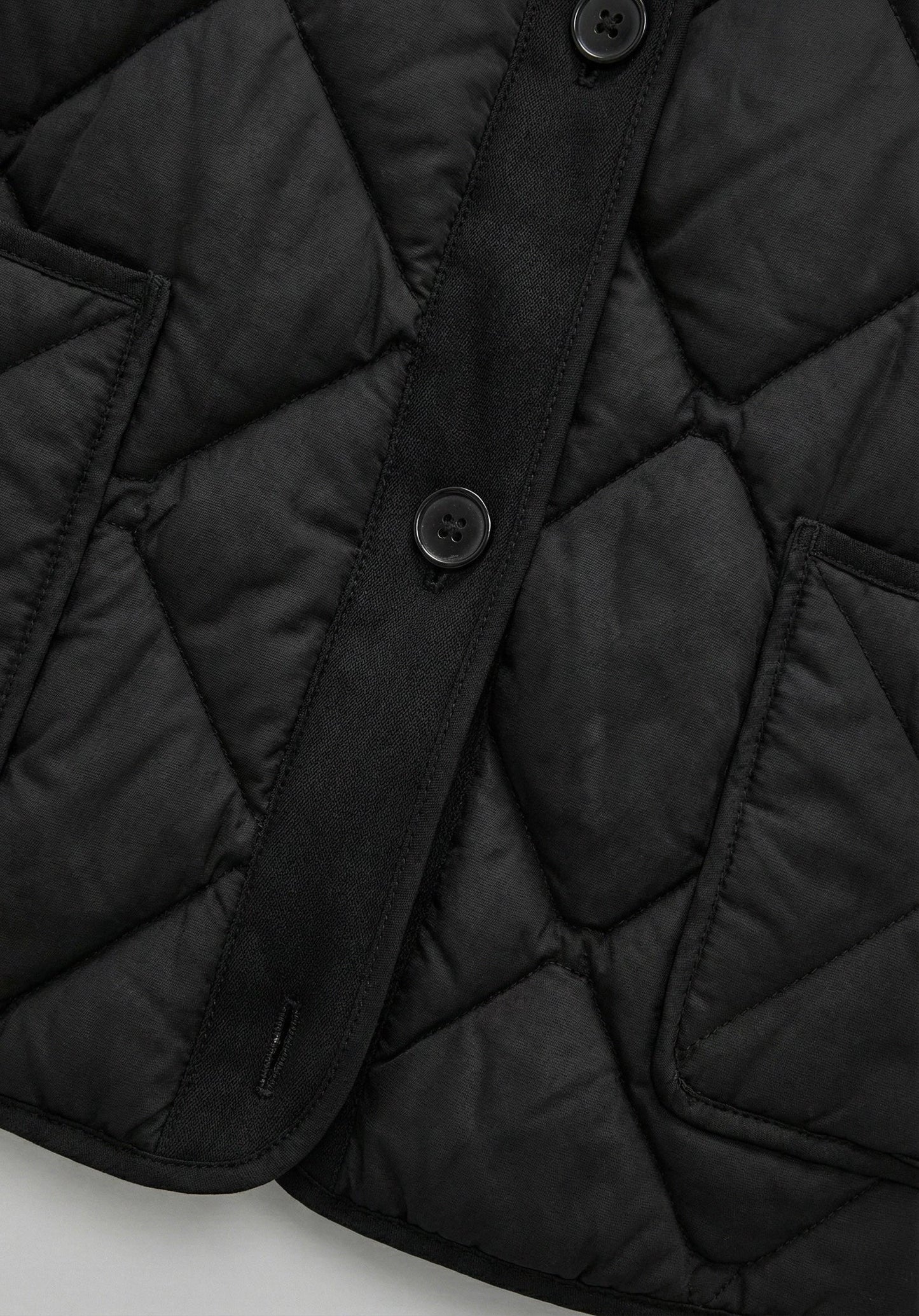 VESTE MATELASSÉE COURTE À BOUTONS