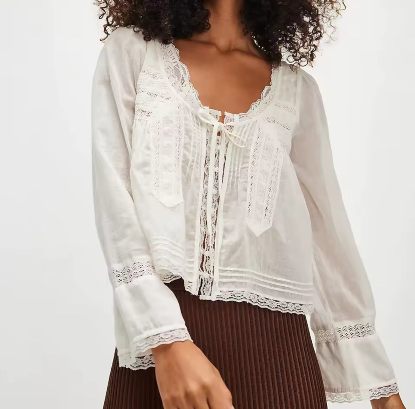 BLOUSE BOHÈME EN COTON BRODÉ