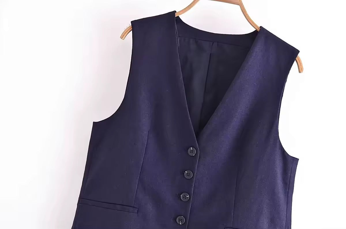 GILET DE COSTUME STRUCTURÉ