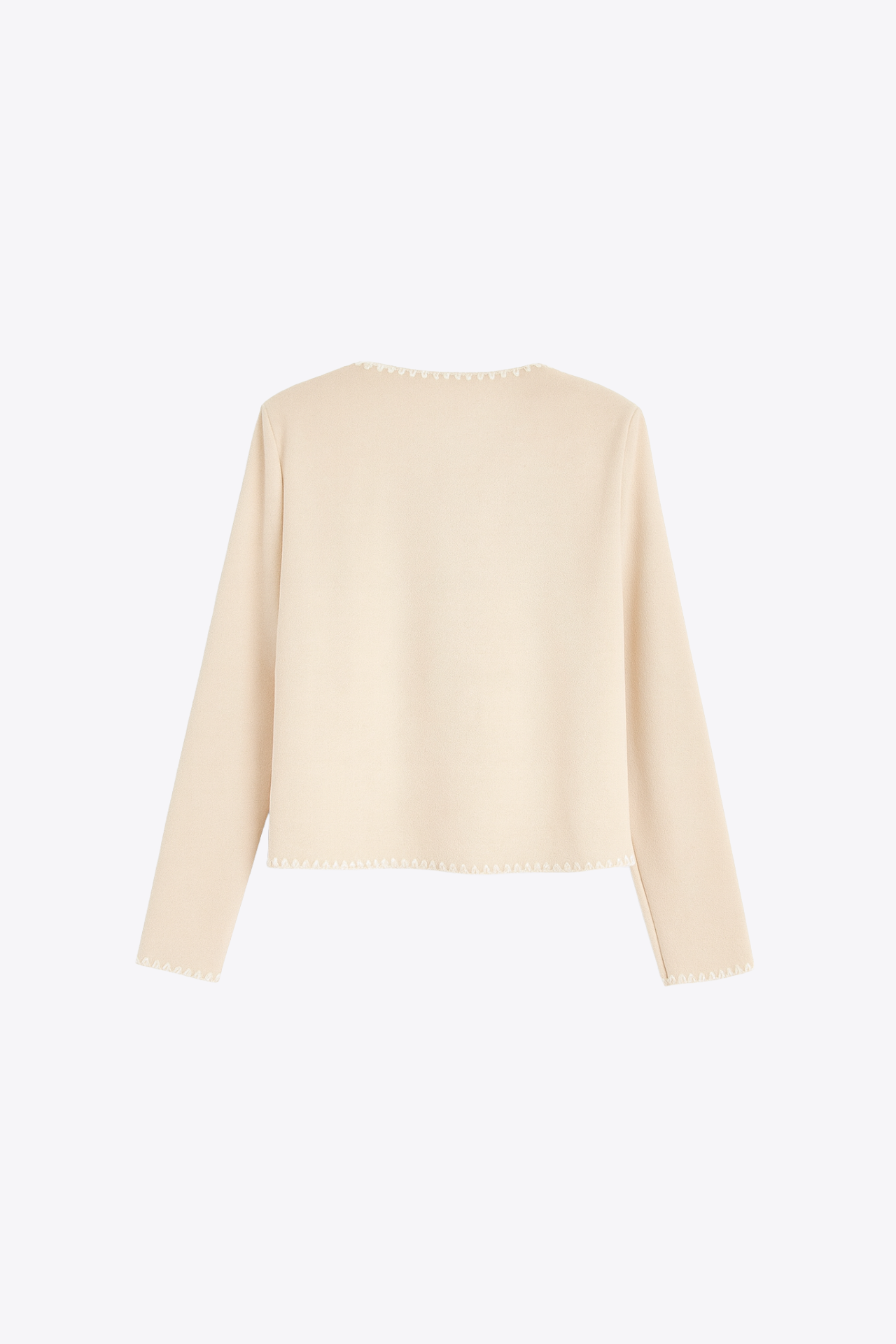 VESTE BOUTONNÉE EFFET LAINE