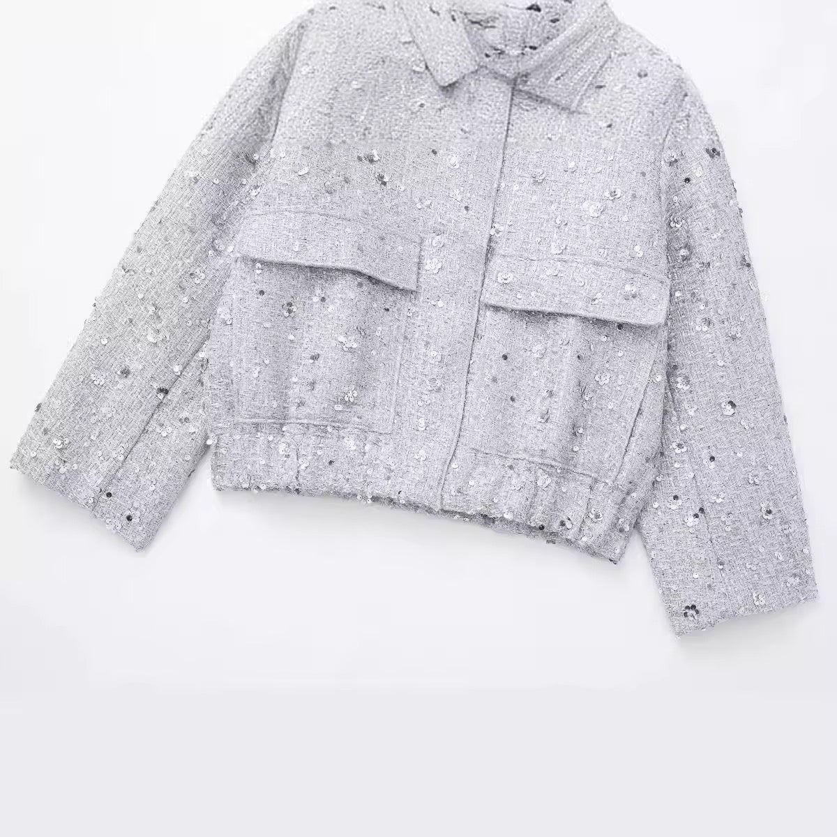 Embroidered sequined jacket - Women