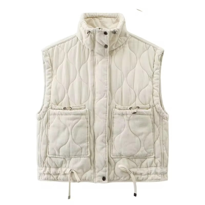 GILET TRAPUNTATO SENZA MANICHE