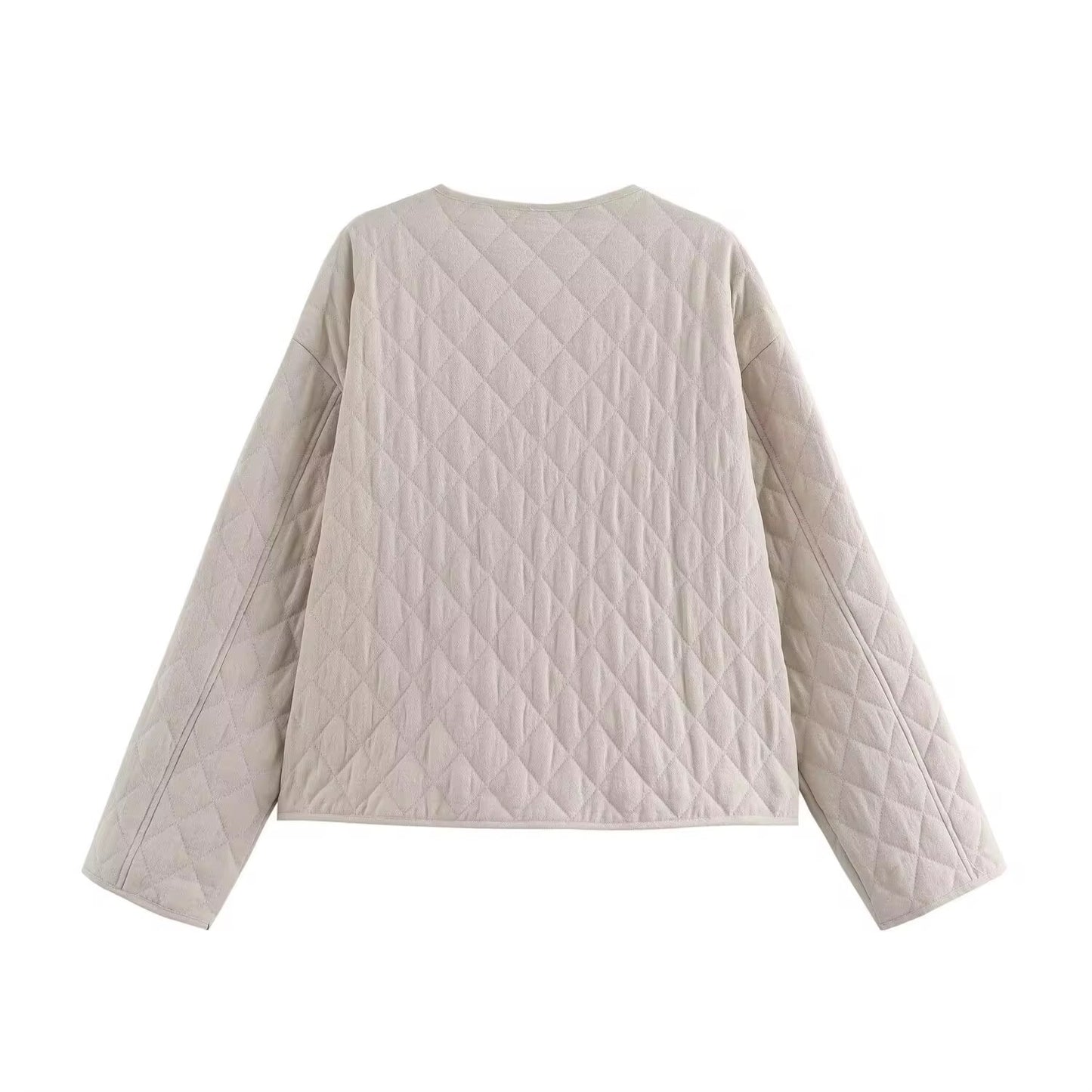 VESTE REMBOURRÉE EFFET LIN