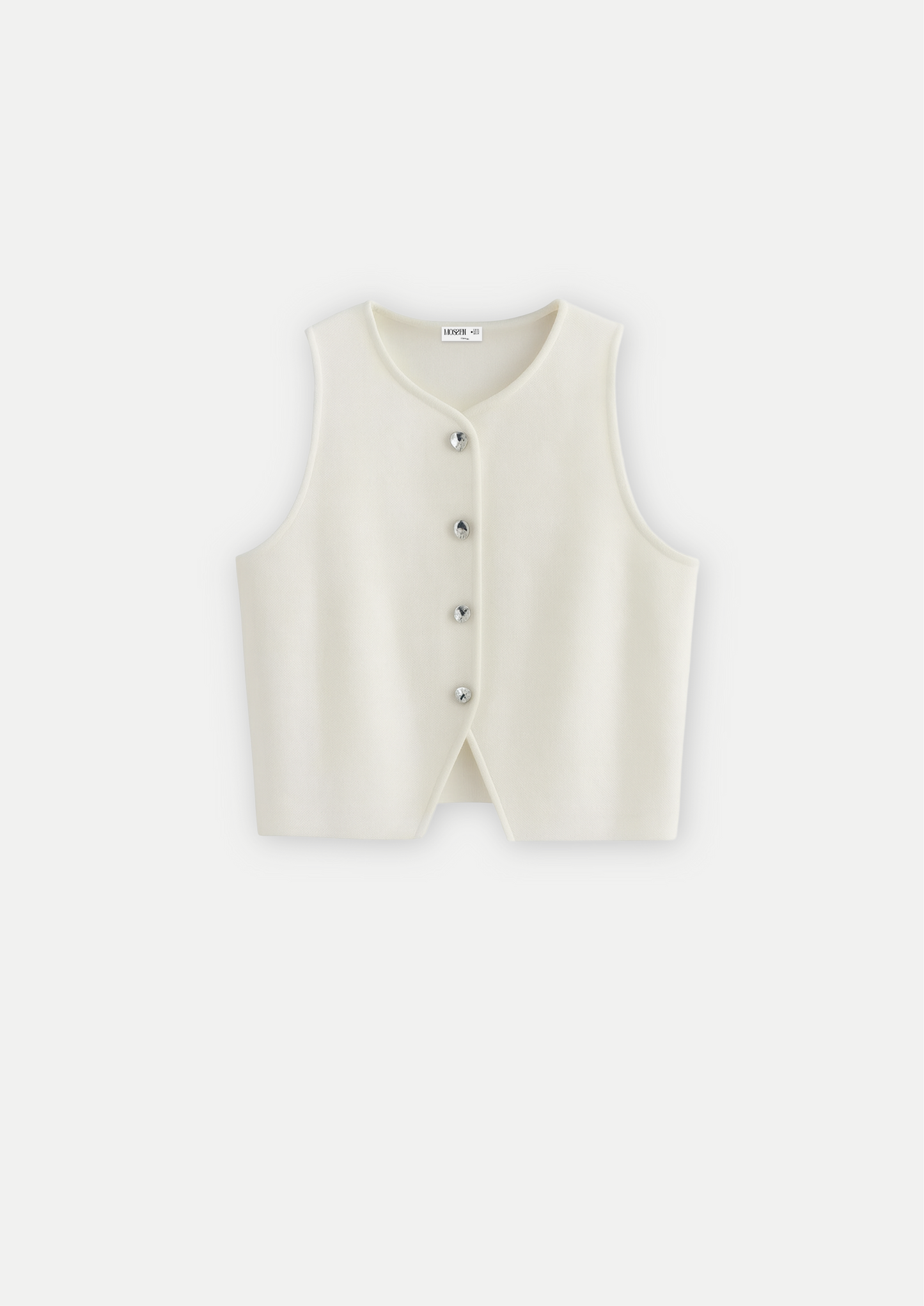 DÉBARDEUR TEXTURÉ BOUTONNÉ