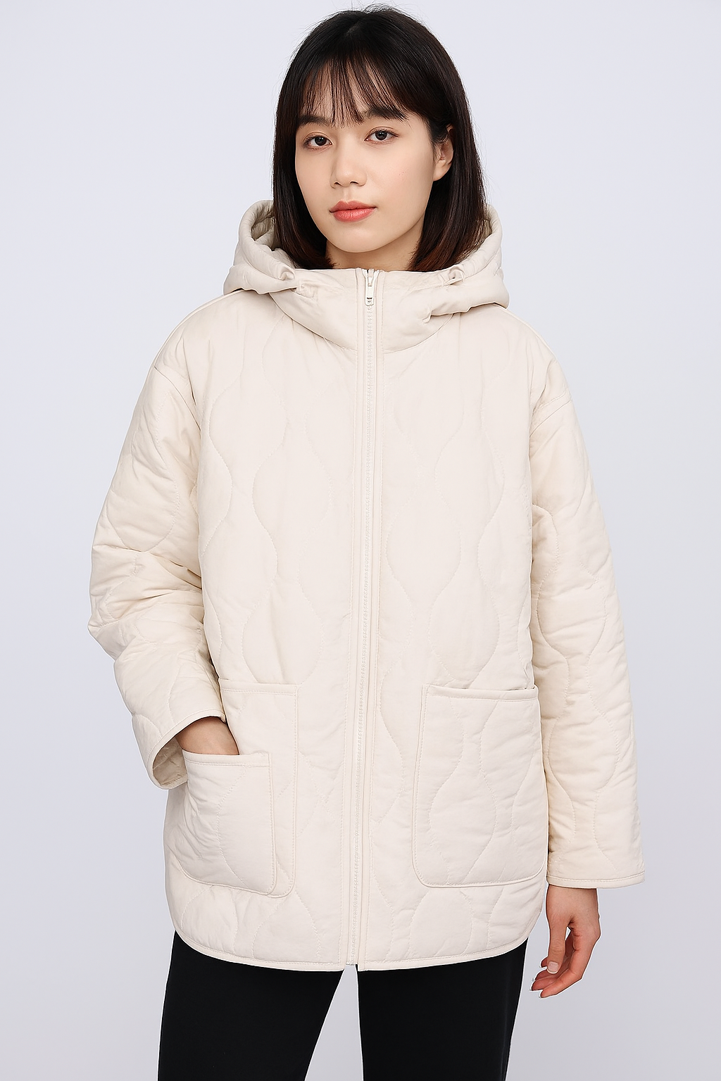 Long quilted coat • Women