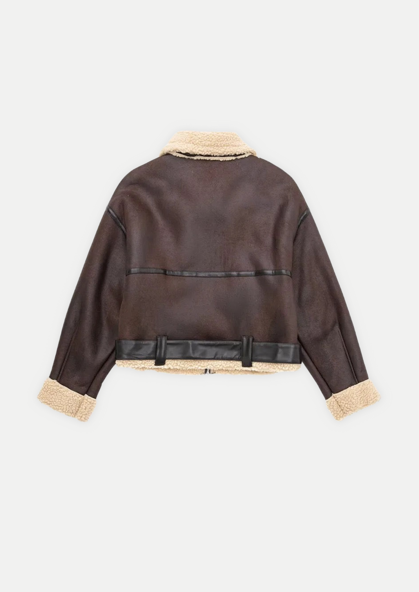 BLOUSON AVIATOR CEINTURÉ À ZIP