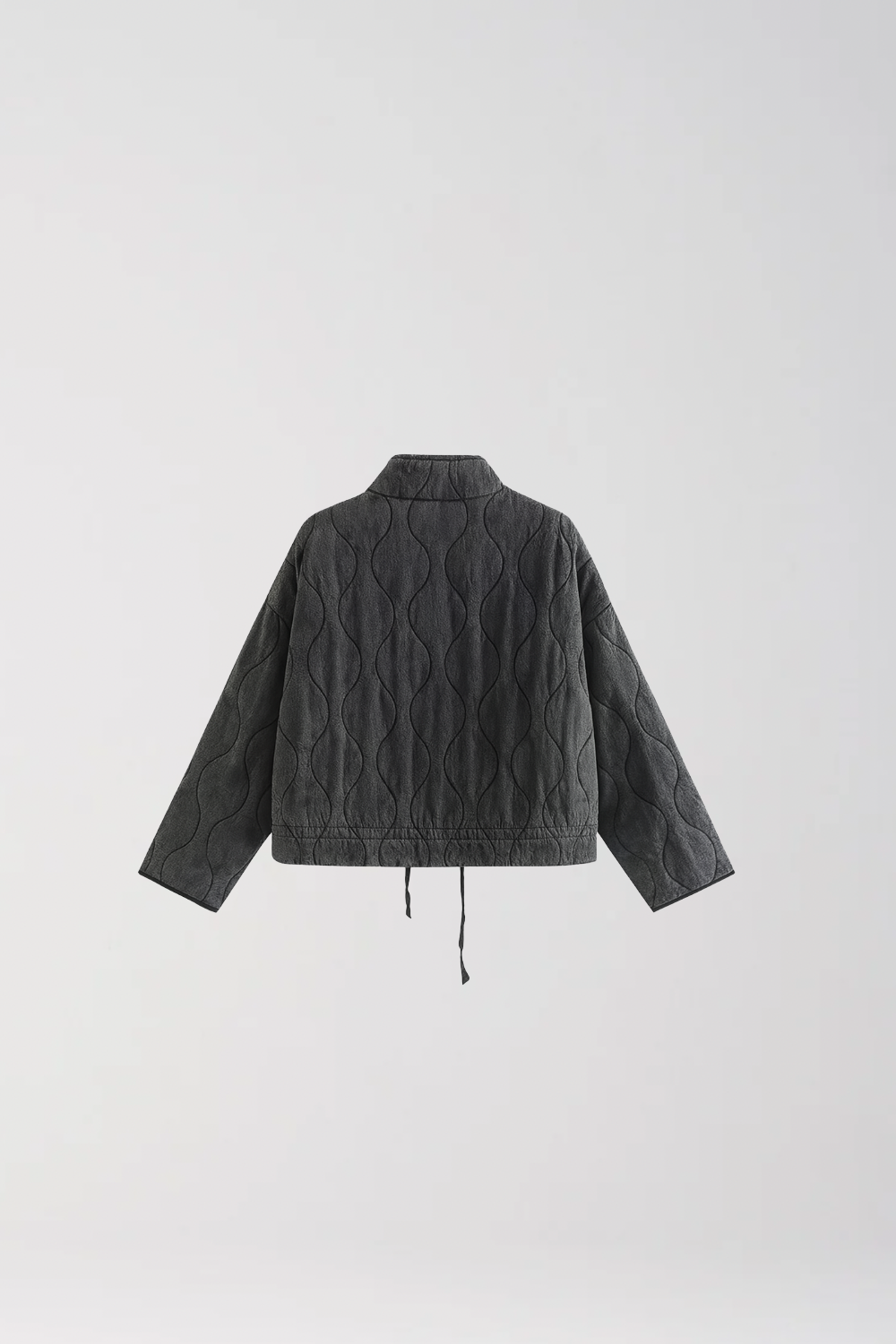 BLOUSON MATELASSÉ OVERSIZE À LIENS