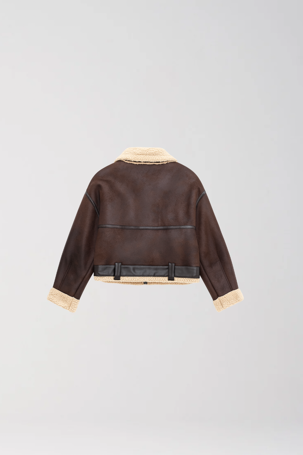 Vintage PU Leather Coat • Women