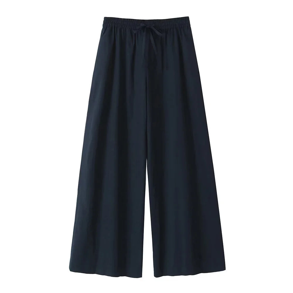 ENSEMBLE CHEMISE NOUÉE ET PANTALON LARGE