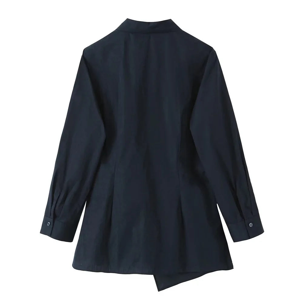 ENSEMBLE CHEMISE NOUÉE ET PANTALON LARGE