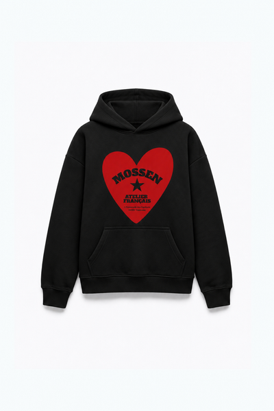 SWEAT À CAPUCHE BLASON GRAND CŒUR