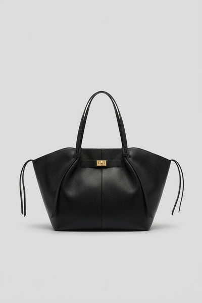 SAC CABAS À FERMOIR MÉTALLIQUE