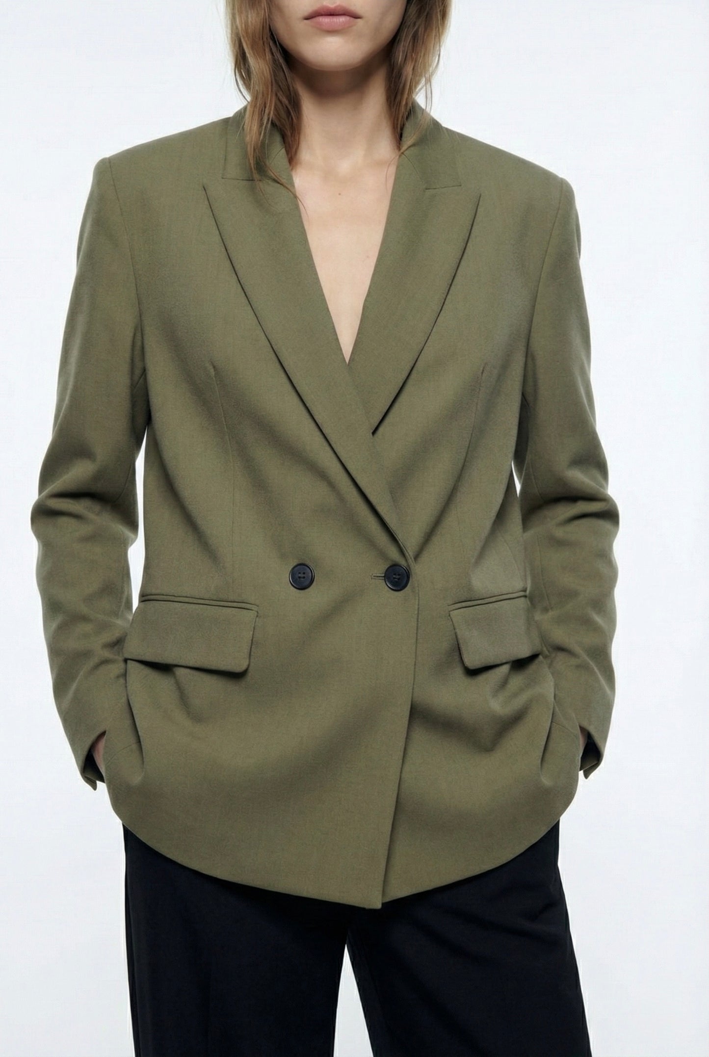 BLAZER LARGE À DOUBLE BOUTONS