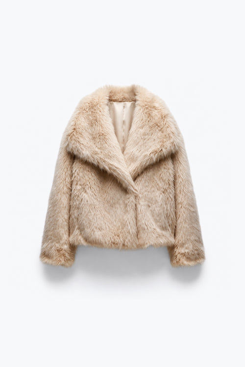 SHORT FAUX FUR JACKET